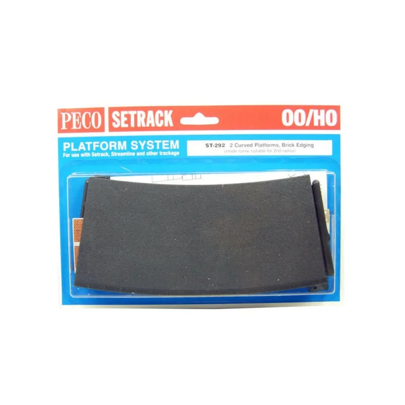 Peco Products ST-292 Setrack curved platform (Brick)