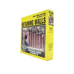 Woodland Scenics C1260 Retaining Walls - Timber - Pack Of 3