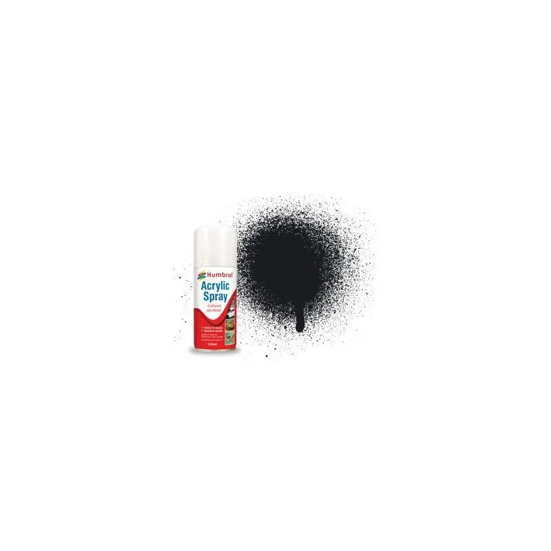 Humbrol No 21 Black Gloss - Modellers Spray 150 ML
