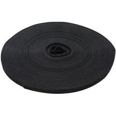 Fixman 419854 Hook & Loop Self Wrap Black 10mm x 25m