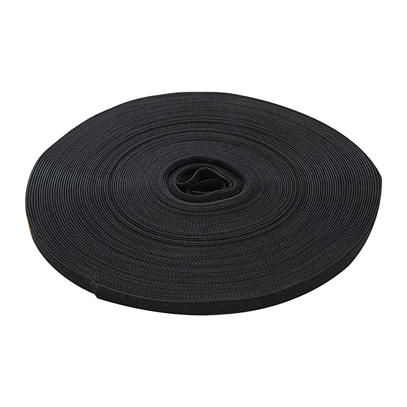 Fixman 419854 Hook & Loop Self Wrap Black 10mm x 25m