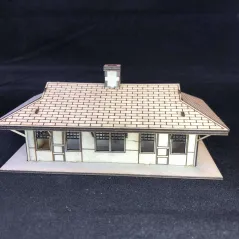 Train Station Depot HO/OO Scale Model LASER CUT KIT