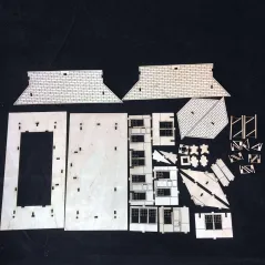 Train Station Depot HO/OO Scale Model LASER CUT KIT