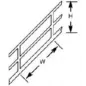 Plastruct SRS4 Stair Rail 19.1mm x 10.7mm x 150mm