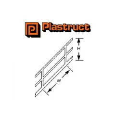 Plastruct SRS2 Stair Rail 11.1mm x 6.4mm x 90mm