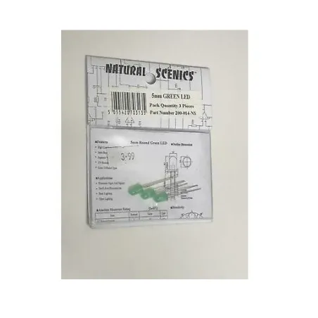 Natual Scenics 5mm green led 3 pack 