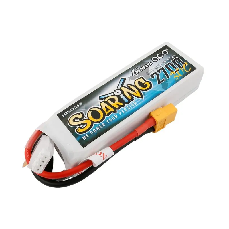 Gensace Li-Po 3S 11.1V 2700mAh 30C Soaring with XT60