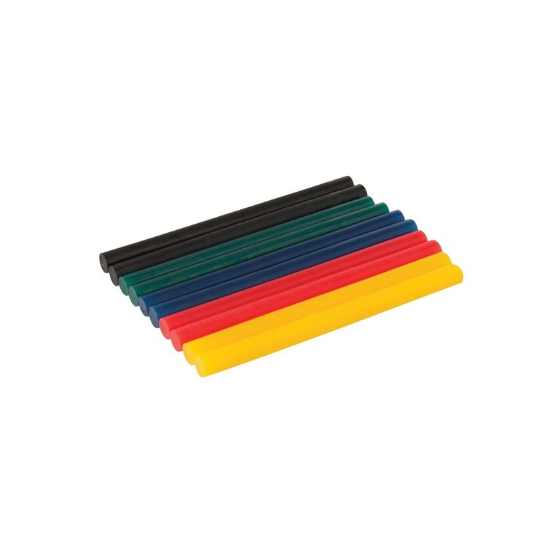 Silverline Coloured Mini Glue Sticks 10pk 7.2 x 100mm 476310