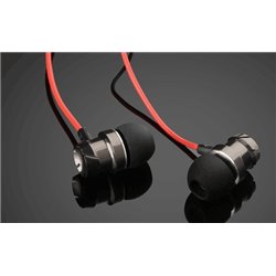 In-Ear Supper Bass Metal Headphone with Microphone 3.5mm for Mobile Phone MP3 MP4 Player