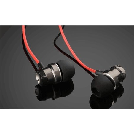 In-Ear Supper Bass Metal Headphone with Microphone 3.5mm for Mobile Phone MP3 MP4 Player