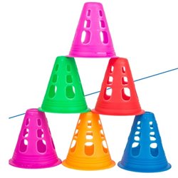 10Pcs Plastic Cone set multi colour rc car drive course 