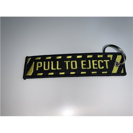 Pull To Eject Aviation Gift Keychain Embroidered Key Chain