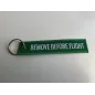 Remove Before Flight Aviation Gifts Key Tag Key Chain in green Remove Before Flight Aviation Gifts Key Tag Key Chain in green