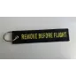 Remove Before Flight Aviation Gifts Key Tag Key Chain in Black / yellow Remove Before Flight Aviation Gifts Key Tag Key Chain in Black / yellow