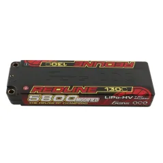 Li-Po HV Car Hard Case 2S 7.6V 5800mAh 130C RL with 5mm