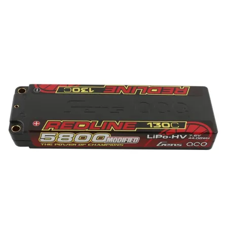 Li-Po HV Car Hard Case 2S 7.6V 5800mAh 130C RL with 5mm