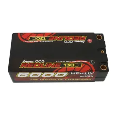 Li-Po HV Car Hard Case 2S2P 7.6V 6000mAh 130C RL Short 5mm