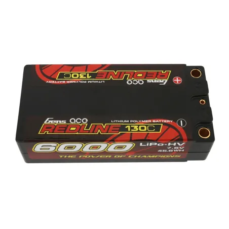 Li-Po HV Car Hard Case 2S2P 7.6V 6000mAh 130C RL Short 5mm