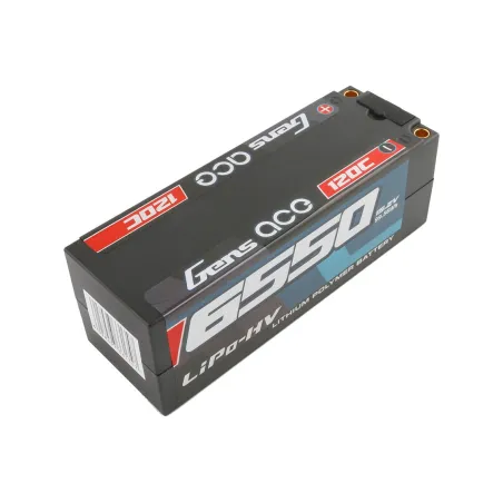 Li-Po HV Car Hard Case 4S 15.2V 6550mAh 120C with 5mm