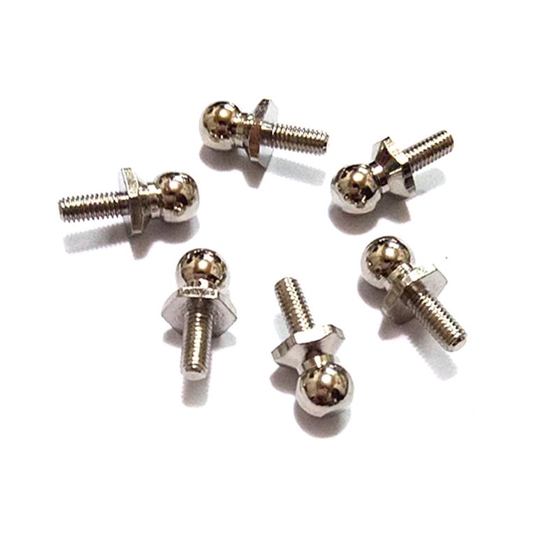 6Pcs 02038 HSP Ball Head Screw For RC 1/10 Model Car Buggy Truck Spare Parts LW