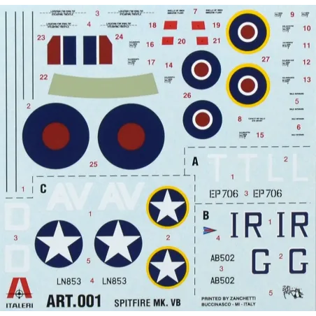 ITALERI RAF SPITFIRE MK.VB