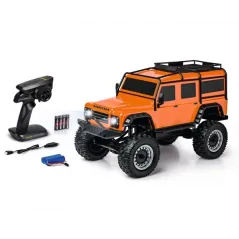 Carson 1:8 Land Rover Defender RTR orange 