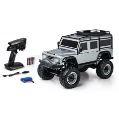 Carson 1:8 Land Rover Defender RTR silver