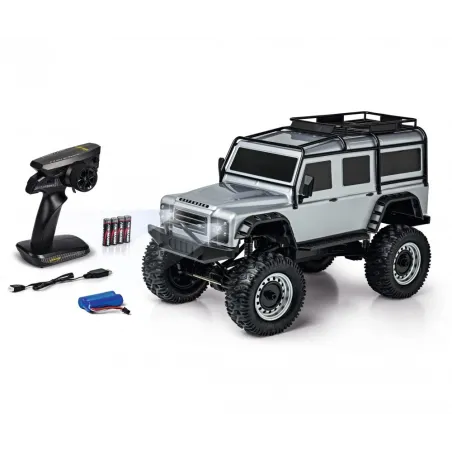 CARSON 1:8 Land Rover Defender 100% RTR silver