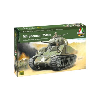 ITALERI 1/56 M4 SHERMAN 75MM