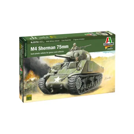 ITALERI 1/56 M4 SHERMAN 75MM