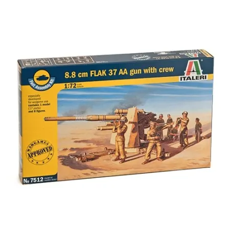 ITALERI 8.8cm FLAK 37 AA Gun with Crew
