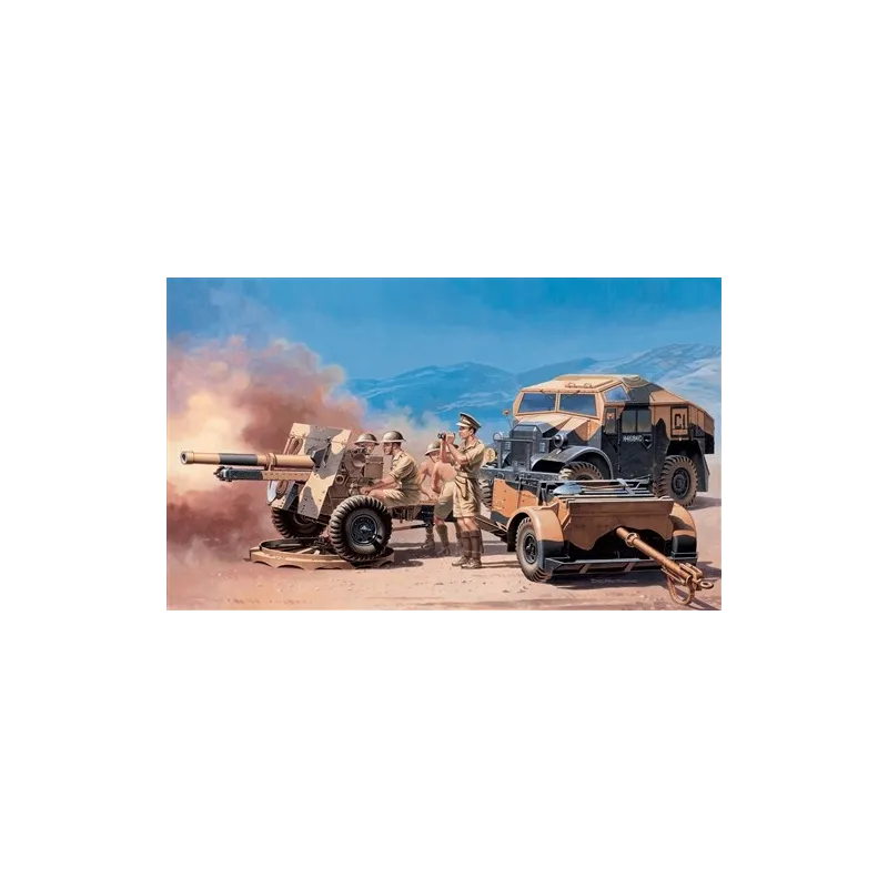 ITALERI MORRIS QUAD W 25 PDR GUN
