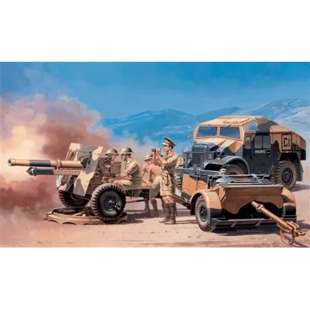 ITALERI MORRIS QUAD W 25 PDR GUN