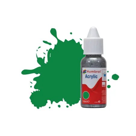 Humbrol 14ml Acrylic 02 Emerald Gloss