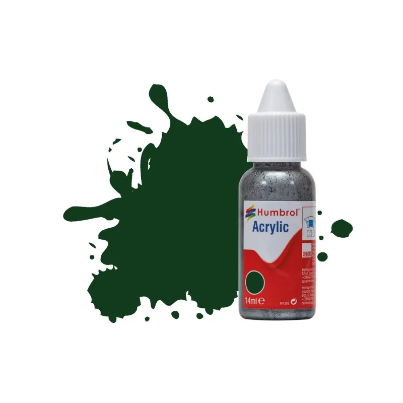 Humbrol 14ml Acrylic 03 Brunswick Green Gloss