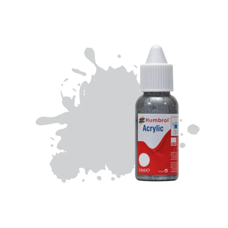 Humbrol 14ml Acrylic 11 Silver Metallic