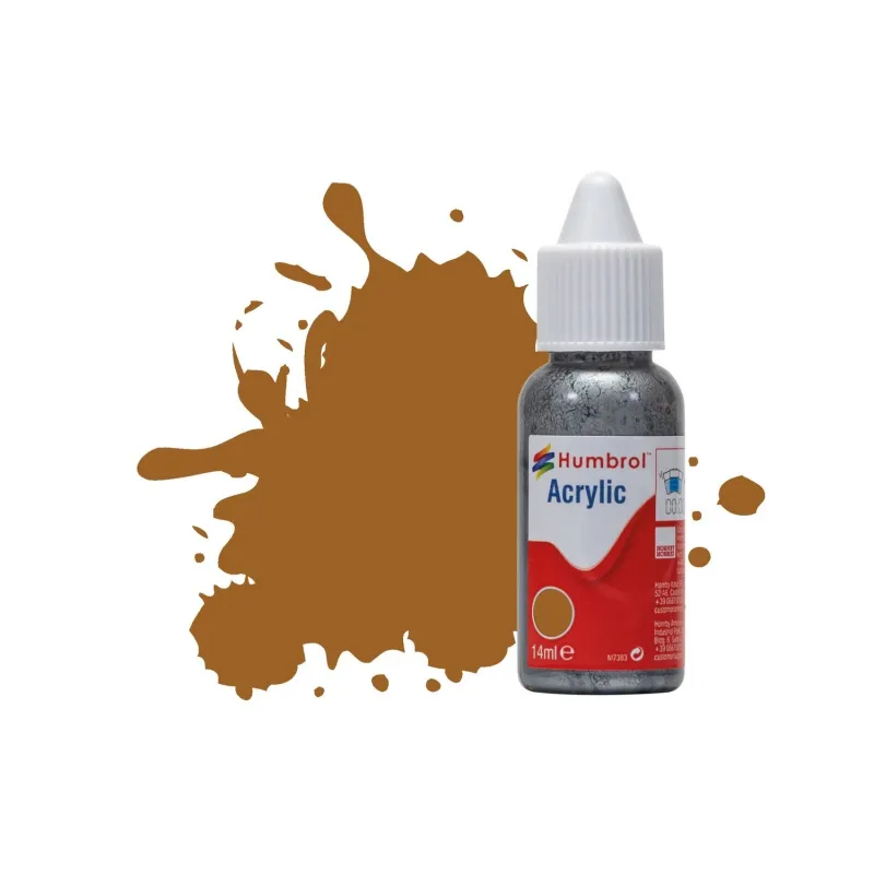 Humbrol 14ml Acrylic 12 Copper Metallic