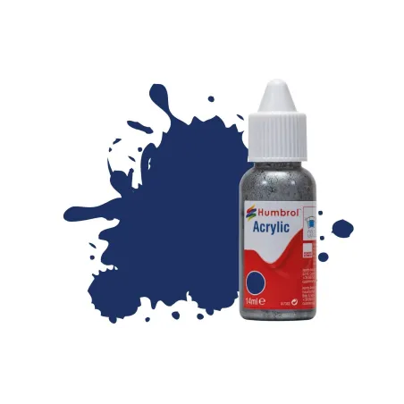 Humbrol 14ml Acrylic 15 Midnight Blue Gloss