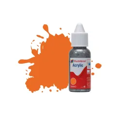 Humbrol 14ml Acrylic 18 Orange Gloss 