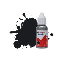 Humbrol 14ml Acrylic 21 Black Gloss