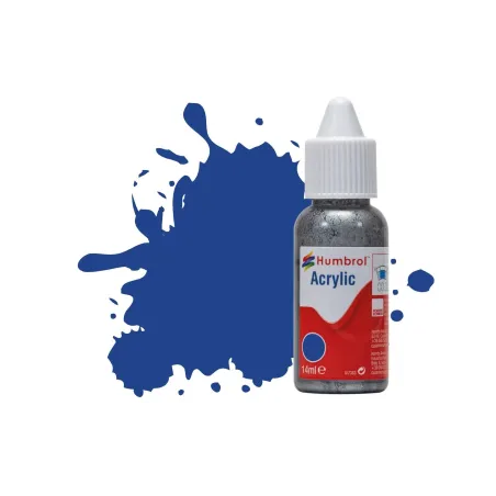 Humbrol 14ml Acrylic 25 Blue Matt