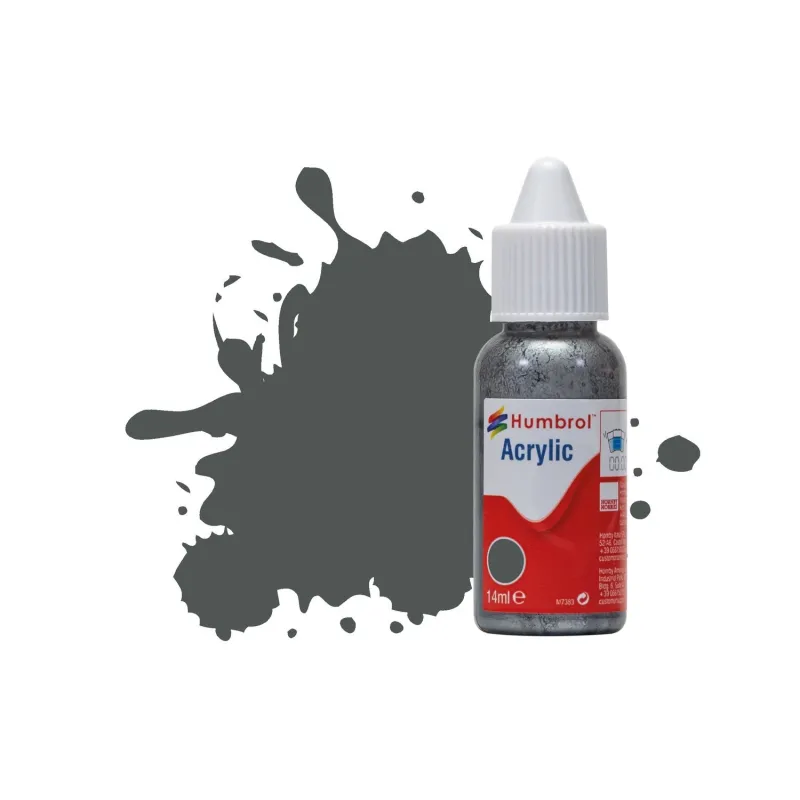 Humbrol 14ml Acrylic 27 Sea Grey Matt Humbrol 14ml Acrylic 27 Sea Grey Matt