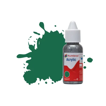 Humbrol 14ml Acrylic 30 Dark Green Matt