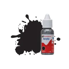 Humbrol 14ml Acrylic 33 Black Matt