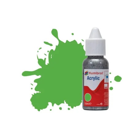 Humbrol 14ml Acrylic 37 Bright Green Matt