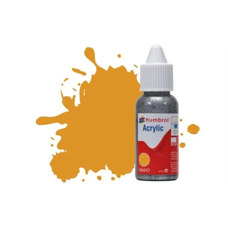 Humbrol 14ml Acrylic 54 Brass Metallic