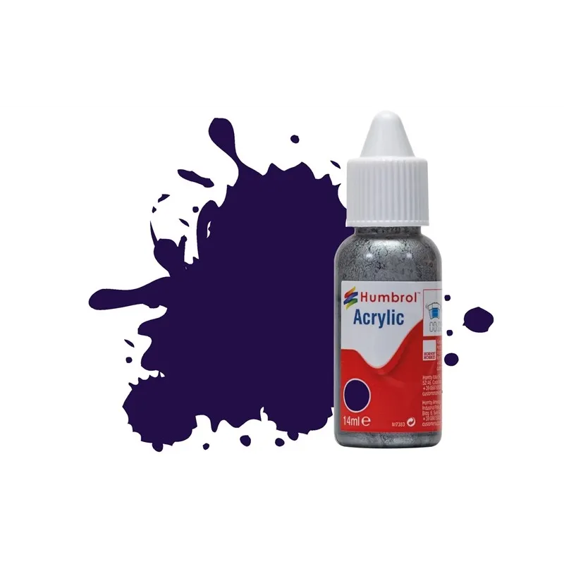 Humbrol 14ml Acrylic 68 Purple Gloss Humbrol 14ml Acrylic 68 Purple Gloss