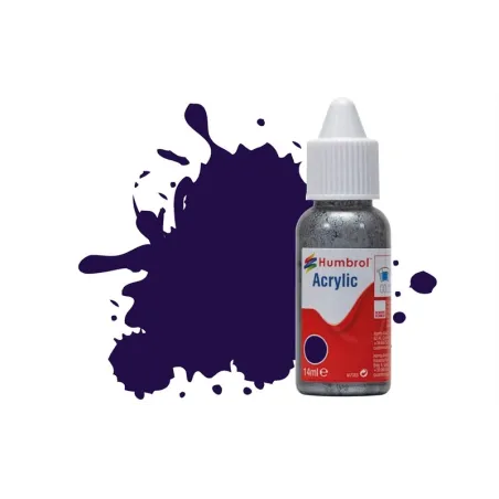 Humbrol 14ml Acrylic 68 Purple Gloss