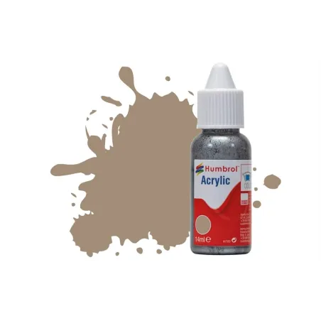 Humbrol 14ml Acrylic 72 Khaki Drill Matt