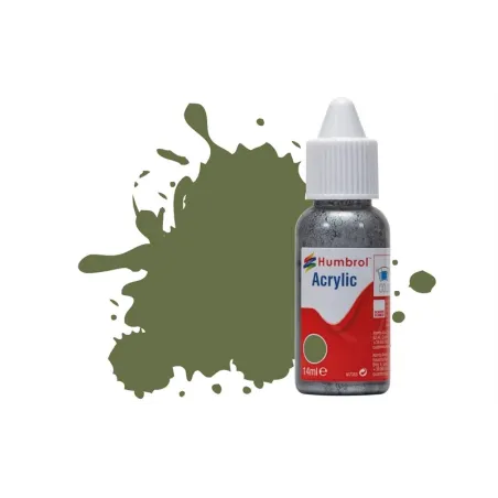 Humbrol 14ml Acrylic 80 Grass Green Matt